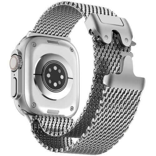 Afbeelding van Titanium officiële 1:1 band voor Apple Watch Ultra Band 49 mm S10 46 42 45 44 mm 38 40 41 Milanese armband iWatch 10 9 8 7 6 5 SE 4