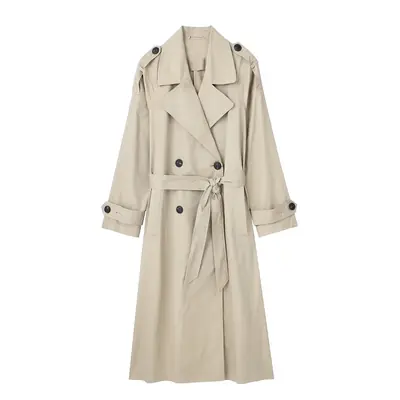 Image de Trench Vintage Femme Chic avec Ceinture