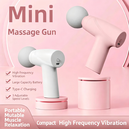 Afbeelding van Natuurlijke Draagbare Mini Fascia Gun met Multi-Stage Massagefunctie voor Diepe Spierontspanning en Verlichting van Spierpijn