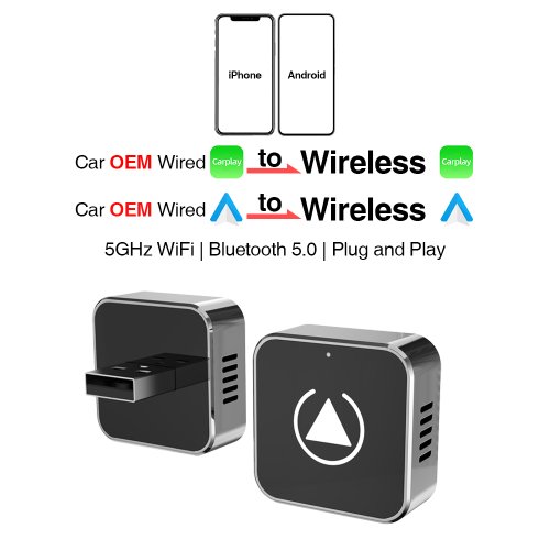Afbeelding van Nieuwe Draadloze CarPlay Android Auto Adapter USB Dongle Smart Mini Box Plug En Play Universeel Voor VW Toyota Nissan Honda Ford Benz