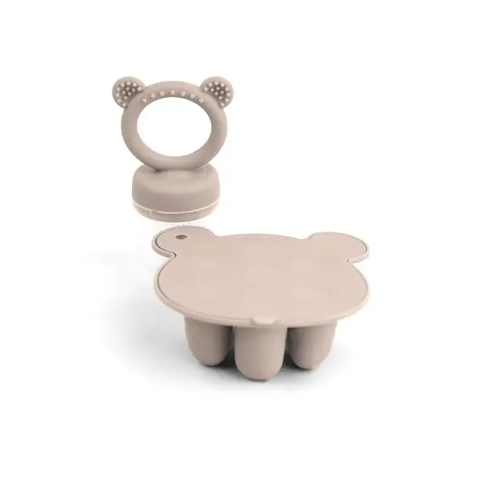 Image de Mangeoire Ours Silicone - Plateau Alimentaire pour Bébé