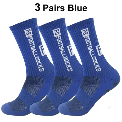 Image de Chaussettes de Football Antidérapantes - 3 Paires