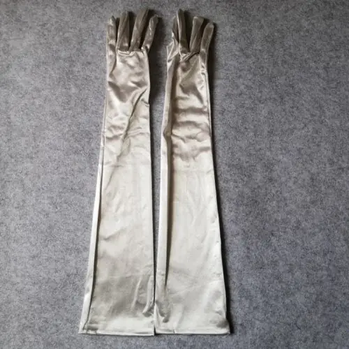 Image de Gants Longs Satin Élégants pour Femmes