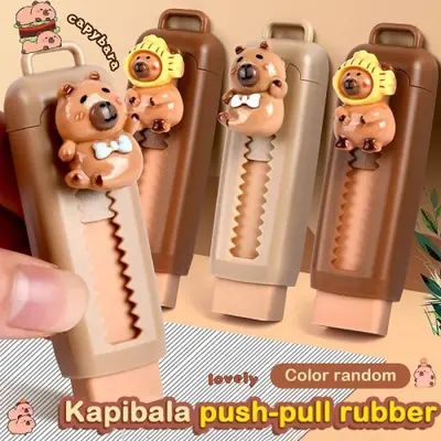 Image de Gomme Capybara Kawaii - Gomme Douce pour Enfants