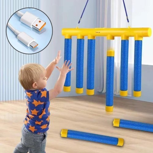 Immagine di Gioco Divertente con Bastoncini Cadenti: Set di Giochi per Allenare la Reazione e lo Sviluppo Motorio – Attività Educativa per Genitori e Figli