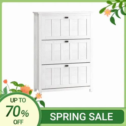 Image de Armoire à Chaussures Étroite avec 6 Étagères