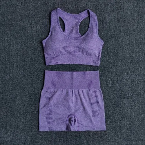 Brassière short violet