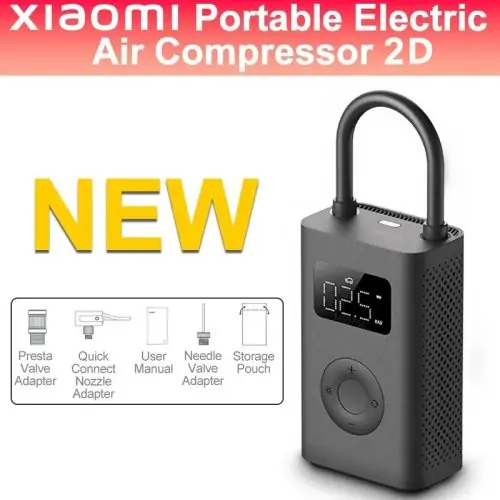 Image de Pompe à Air Portable pour Xiaomi Mijia - Compresseur Électrique 2D