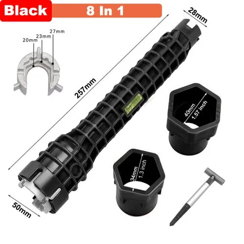 8 in 1 schwarz