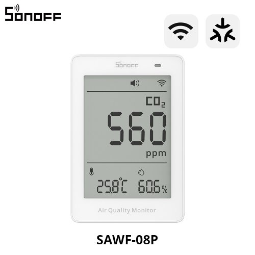Image de Moniteur CO2 Intelligent avec WiFi et Alarme