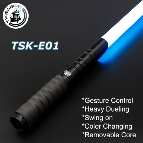 Afbeelding van Txqsaber Lightsaber Rgb Neo Pixel Smooth Swing Zware Dueling Metalen Gevest Type C Blaster Ghost Yoda Jedi Cosplay Speelgoed Laser zwaard