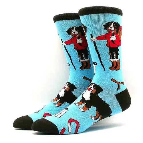 Image de Chaussettes Animées Zèbre & Koala - Style Fun pour Toute la Famille