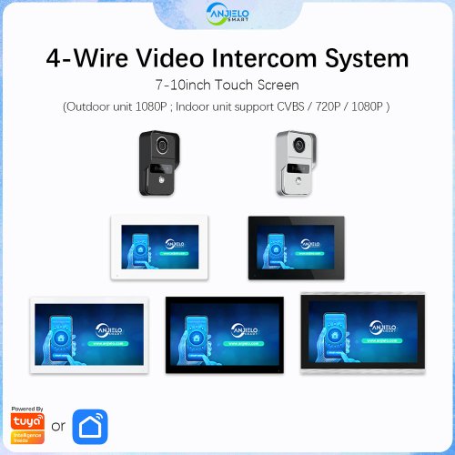 Immagine di Citofono WiFi 1080p con Schermo Touch da 7 Pollici - Anjielo Tuya Smart