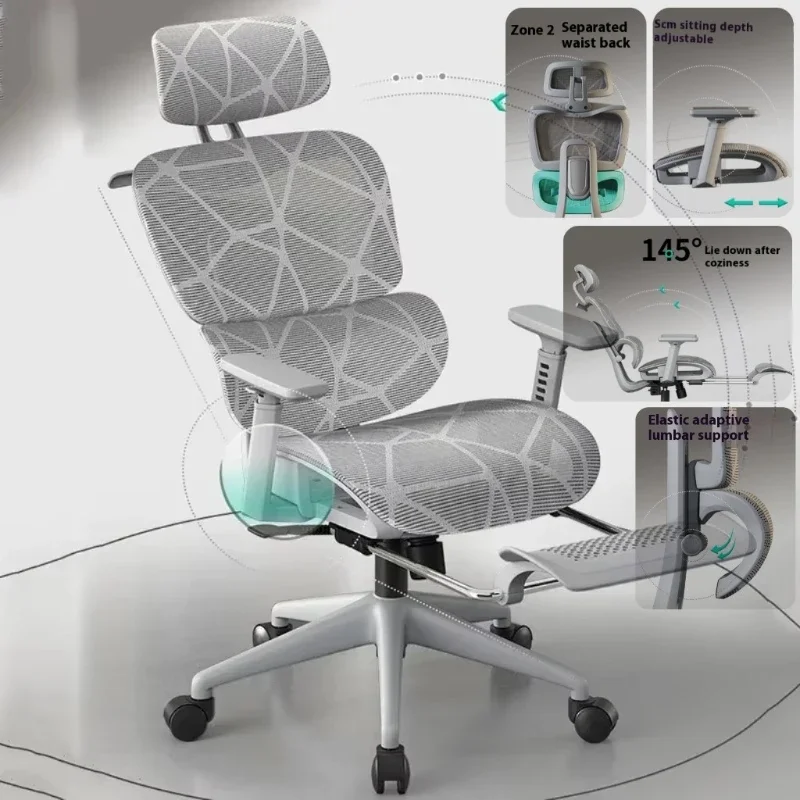 Afbeelding van Ergonomische Gamingstoel met 3D Hoofdsteun