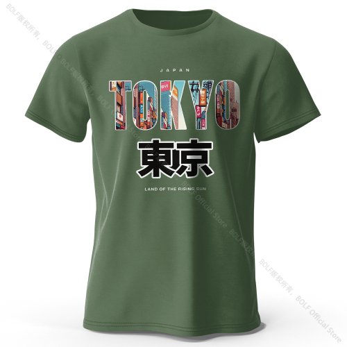 Image of Tokyo Printed Fashion Forward 100% Cotton T-Shirt, Ultra Soft Round Neck Short Sleeve Tee, Perfect for Men & Women