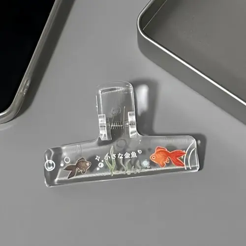 Image de Porte-documents Poisson Doré Transparent - Déco Mignonne & Pratique