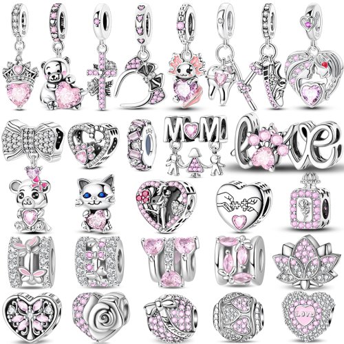 Afbeelding van Stijlvolle 925 Sterling Zilver Bedels voor DIY Sieraden