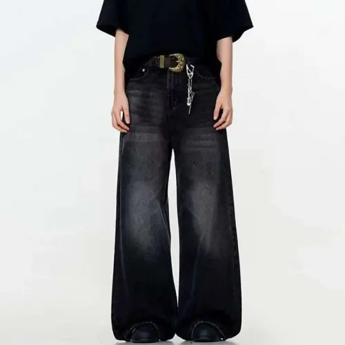 Image de Jeans Homme Droit Décontracté - Style Américain Baggy