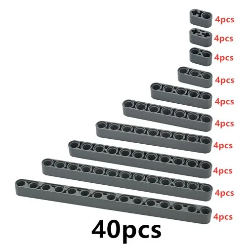 Donkergrijs-40 stuks