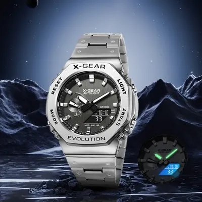 Image de Montre Sport Électronique Unisexe - Double Affichage LED