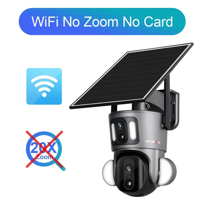 Image de Caméra de Surveillance 4K avec Zoom 20x et Double Écran