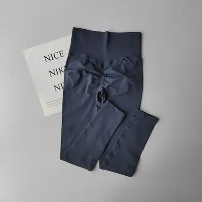 Image de Leggings Fitness Taille Haute pour Fesses Pêche