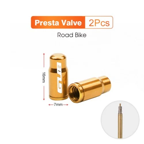 2pcs Gold-Presta