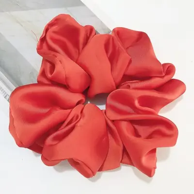 Image de Chouchous Élastiques en Satin pour Cheveux - Grande Taille