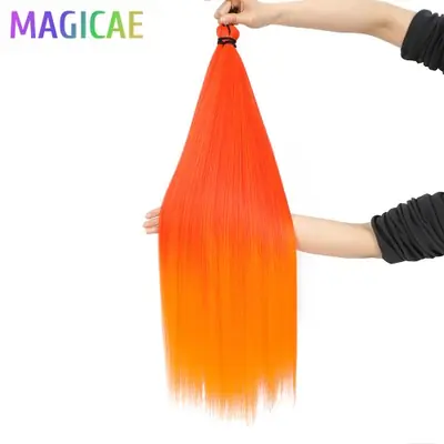 Image de Extensions de Cheveux Tresses Crochet Ombre Arc-en-Ciel
