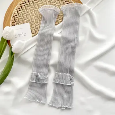 Image de Gants Longs Sans Doigts UV - Protection Solaire Élégante