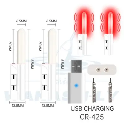 Image de Veilleuse LED de Pêche Électronique - 2 Pièces