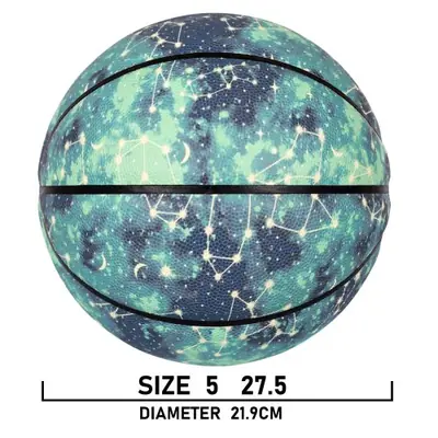 Image de Ballon de Basket Lumineux Vert - Taille 7