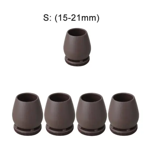 Image de Protège-Sols pour Meubles - 8 Pièces en Silicone & Feutre