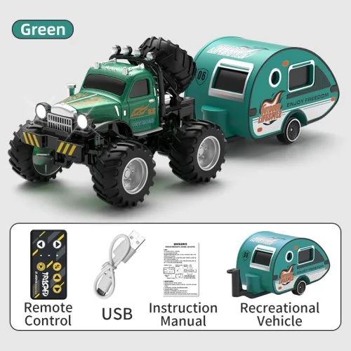 Verde con remolque