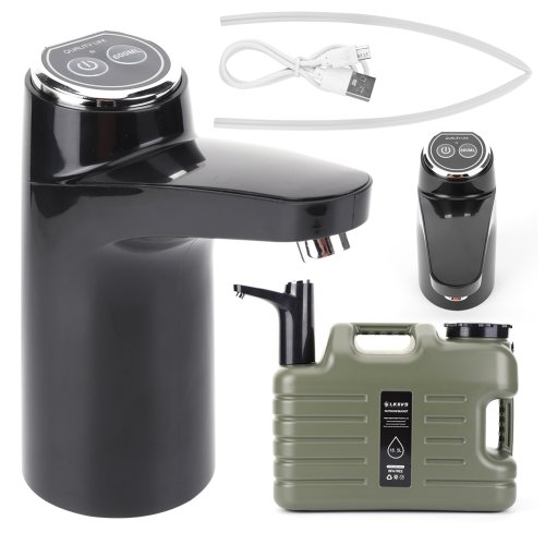 Afbeelding van 11L buitenwaterbak Campingwatergesp met grote capaciteit en kraan USB oplaadbare elektrische waterpomp Watertank Geen lekkage