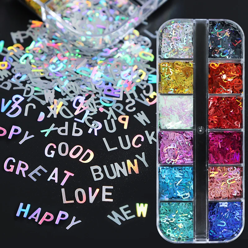 Image of Natural Holographic Resin Fillers with Iridescent Glitter Flakes for DIY Jewelry Making and Craft Projects