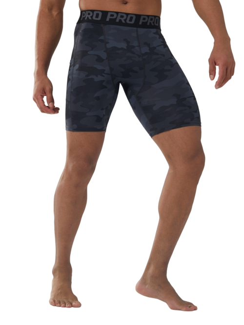 Immagine di Pantaloncini a compressione Uomo Abbigliamento sportivo estivo Collant da allenamento Palestra Leggi...