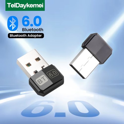 Afbeelding van USB Bluetooth Adapter met Bluetooth 6.0 Dongle voor PC onder Windows 11, 10, 8.1, 8 en 7 – Draadloze Ontvanger en Zender voor Toetsenbord, Muis en Andere apparaten