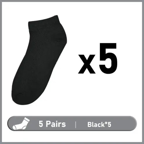 5 paires noir