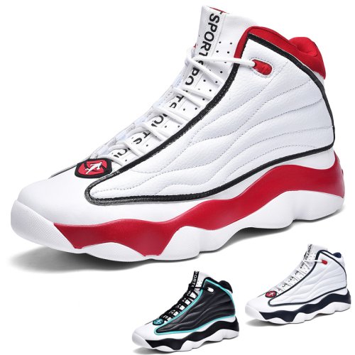 Bild von Lässige Outdoor-Sport-Klassiker für Herren, praktische Basketballschuhe, trendige, weiche, bequeme, rutschfeste und verschleißfeste Außensohle