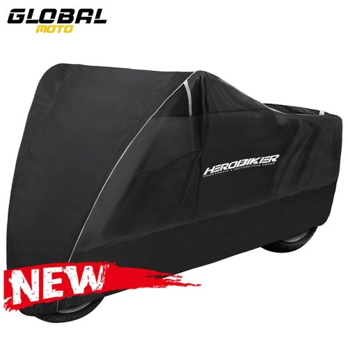 Afbeelding van Waterdichte Motorhoes Voor Het Hele Seizoen Stofdichte UV-Beschermende Outdoor Scooter Motor Regenhoes Anti Diefstal Met Slot Gat