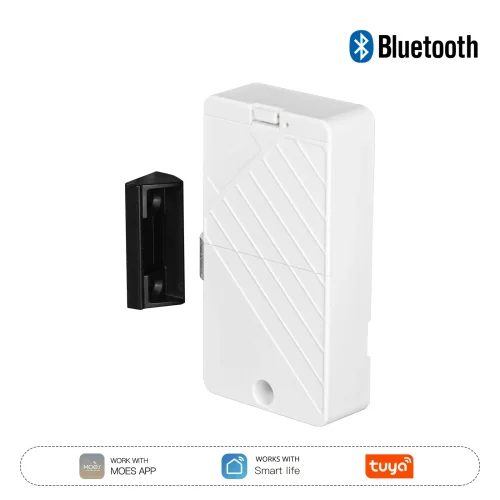 Immagine di MOES Tuya Smart Lock Bluetooth Keyless Entry con scheda IC e controllo APP Avvisi in tempo reale per armadietto con porta in legno