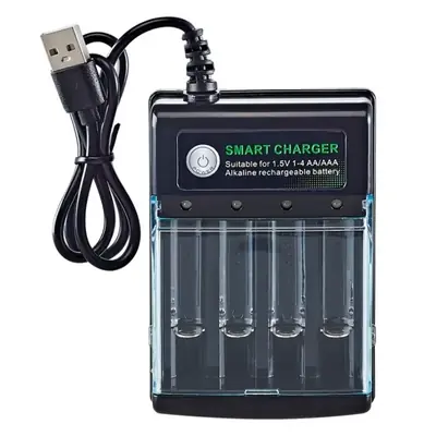 Image de Batteries Rechargeables AA/AAA Haute Capacité + Chargeur USB