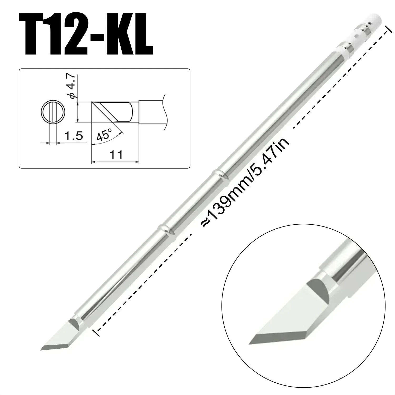 Afbeelding van T12 Soldeertip met D24 ILS J02 K KU voor Hakko FX951 – Precisie Solderen voor DIY en Professionele Toepassingen