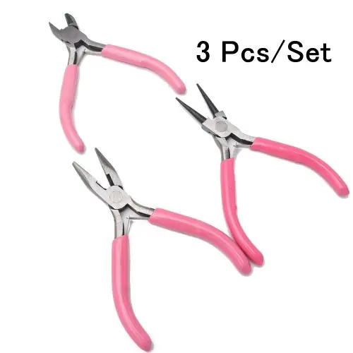 Image de Kit de Pinces à Bijoux 4 Pièces - Outils Professionnels pour Création Artisanale