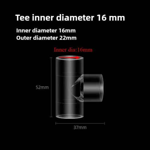 16mm T-stuk