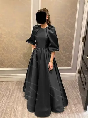 Image de Robe de Demoiselle d'Honneur Vert Foncé - Élégance & Style