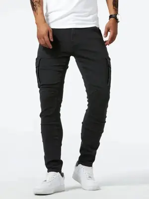 Image de Jean Cargo Décontracté Homme - Denim Artificiel Fjslim