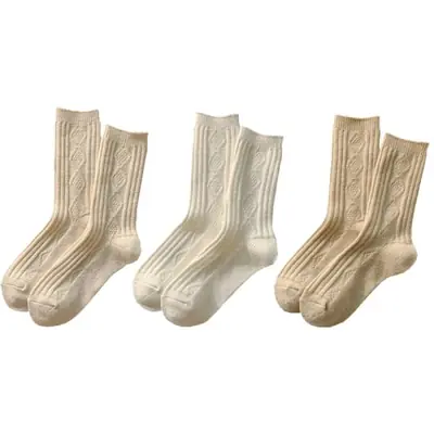 Image de Chaussettes Hiver Femme Cachemire - Lot de 3 Paires
