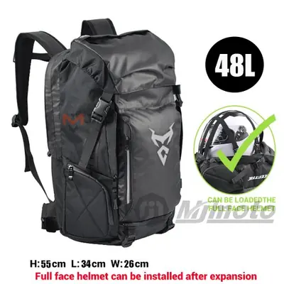 Image de Sac Arrière Moto Étanche Grande Capacité